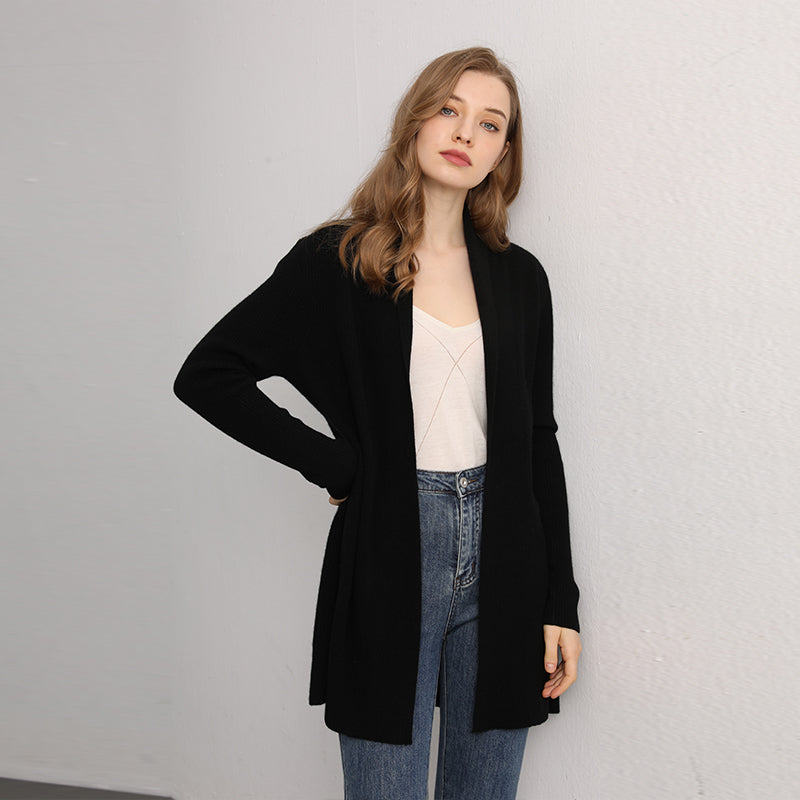 Ribbed Cashmere Cardigan