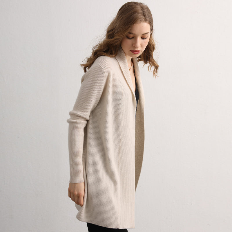 Ribbed Cashmere Cardigan