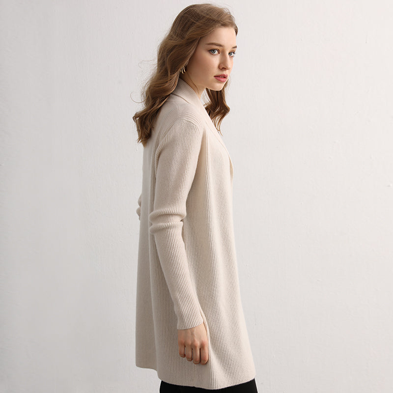 Ribbed Cashmere Cardigan