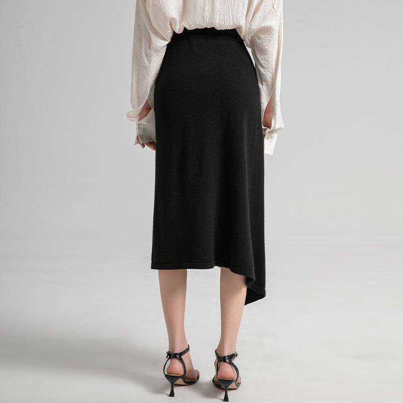 Midi Cashmere Skirt