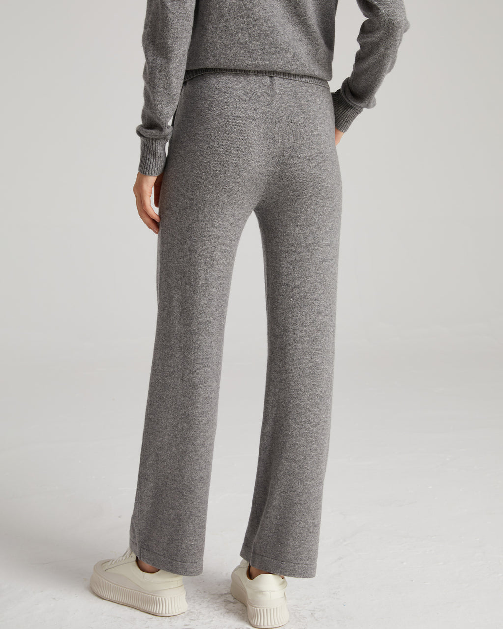 Wide Leg Cashmere Pants
