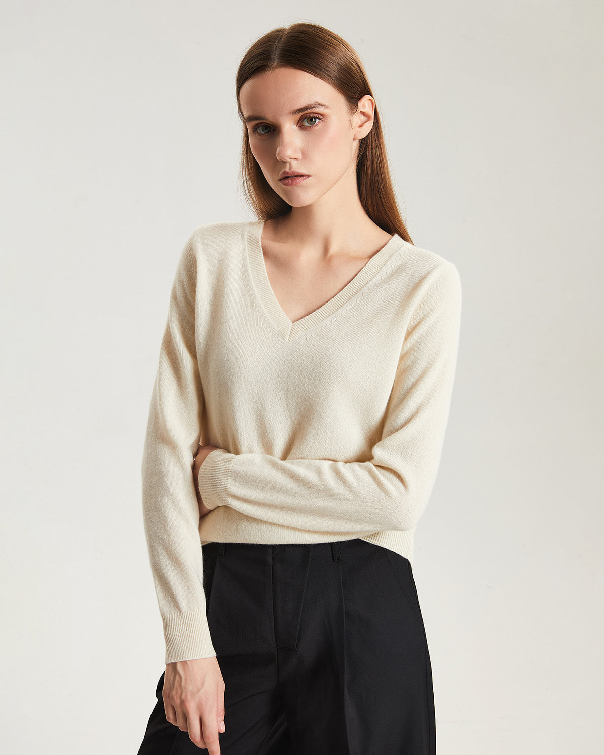 V-Neck Cashmere Sweater