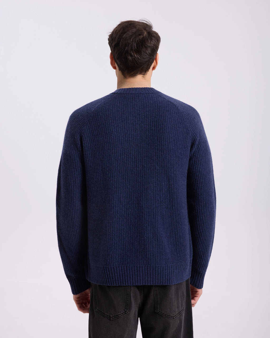 Jacquard Cashmere Zip up Cardigan