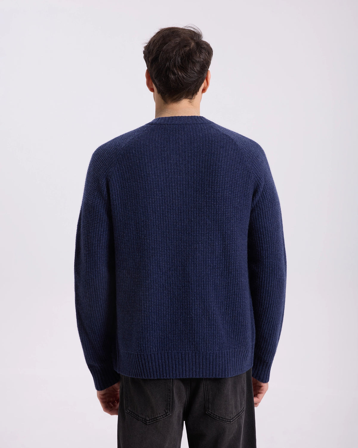 Jacquard Cashmere Zip up Cardigan