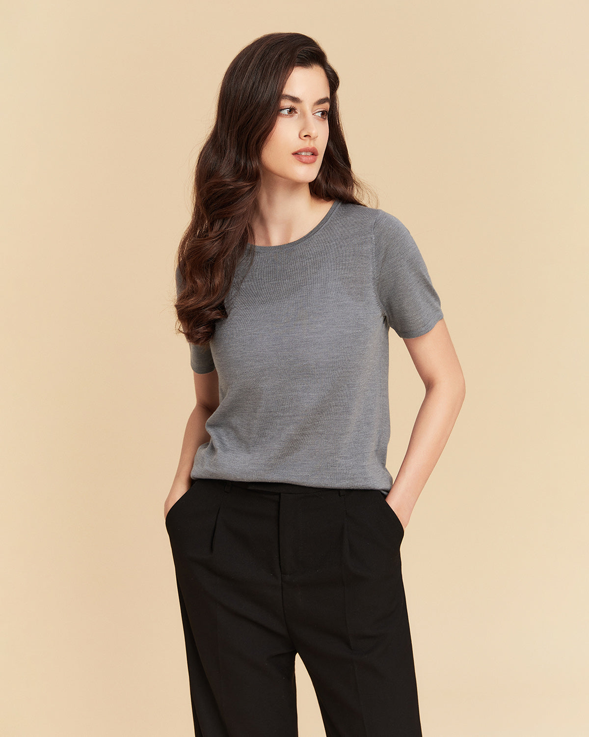 Silk Cashmere T shirt