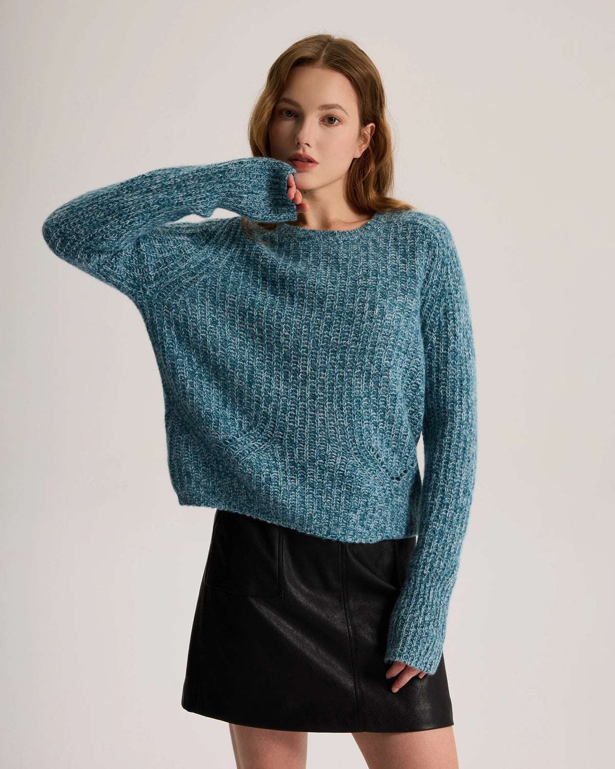 Marled Cashmere Sweater