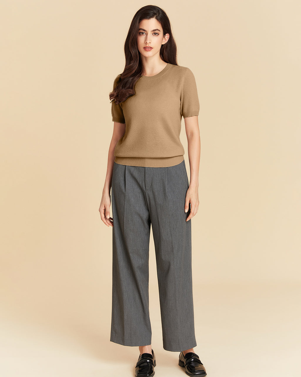 Merino Wool Jacquard T-Shirt
