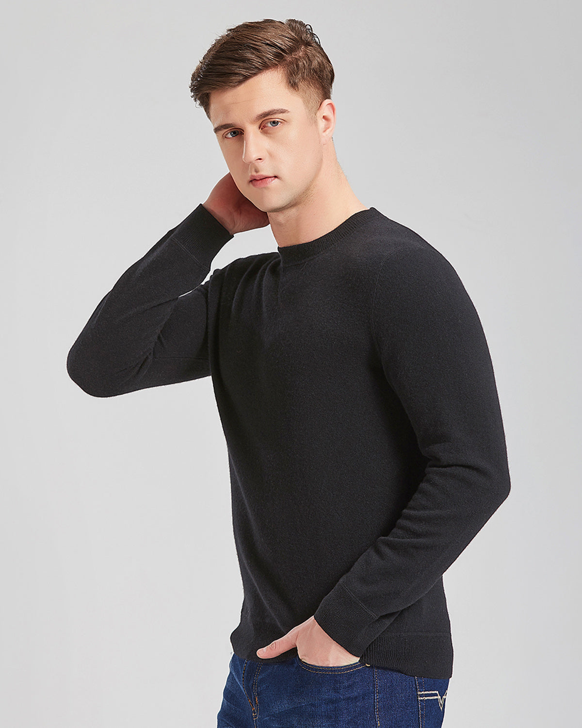 Crewneck Pullover Cashmere Sweater