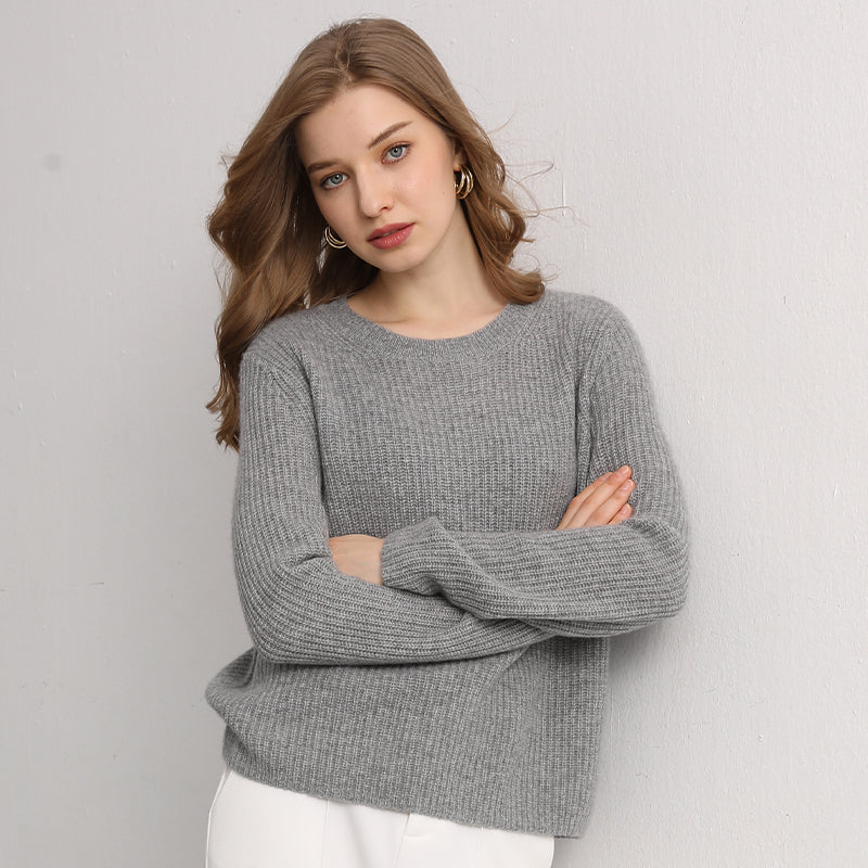 Crewneck Ribbed Sweater