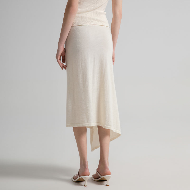 Midi Cashmere Skirt