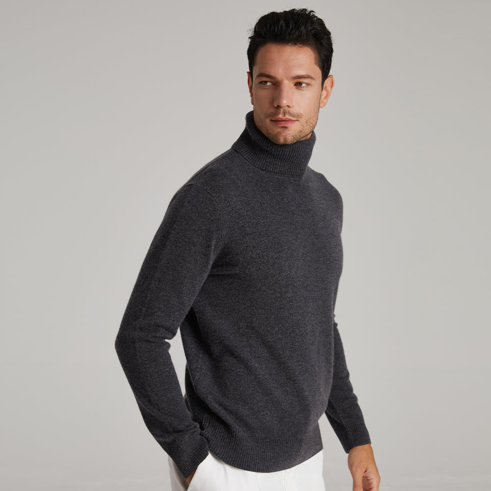 Men's High-neck Cashmere Sweater