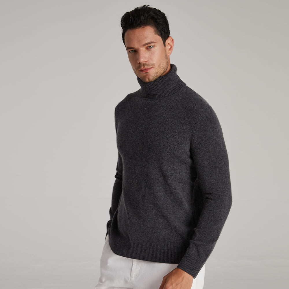 Men's High-neck Cashmere Sweater