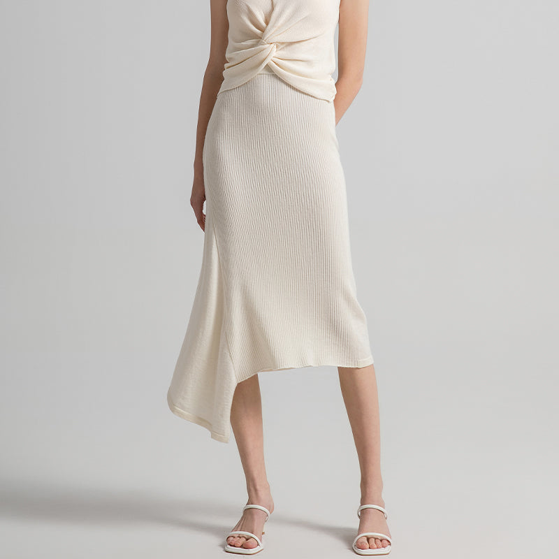 Midi Cashmere Skirt