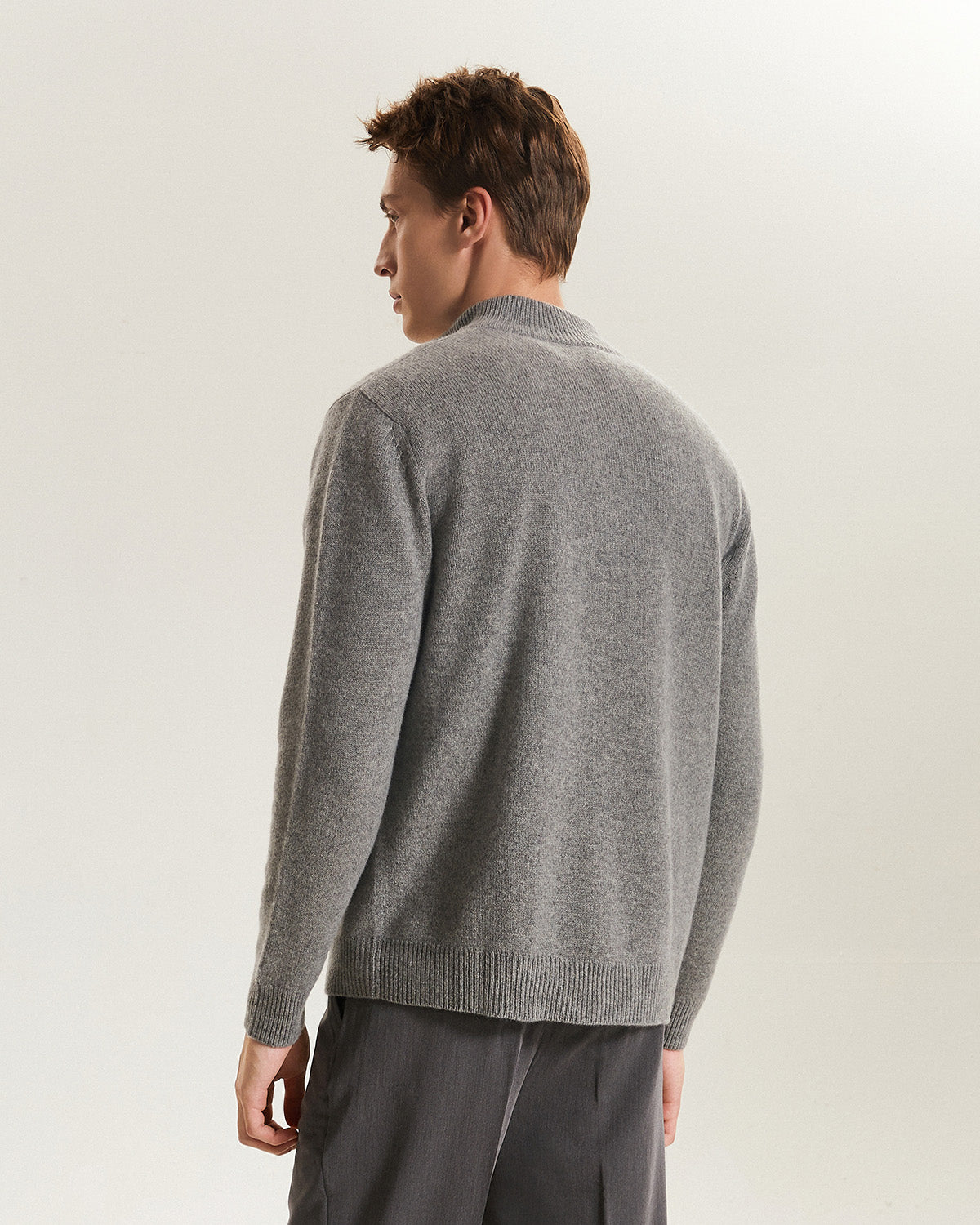Quarter-Zip Recycled Cashmere Sweater