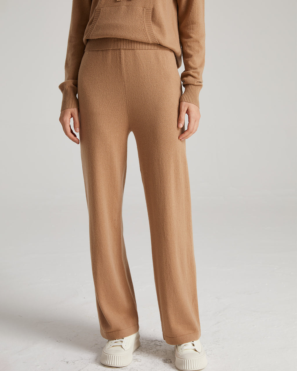 Wide Leg Cashmere Pants