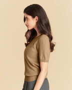 Merino Wool Jacquard T-Shirt