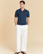 Wool Silk Polo Shirt