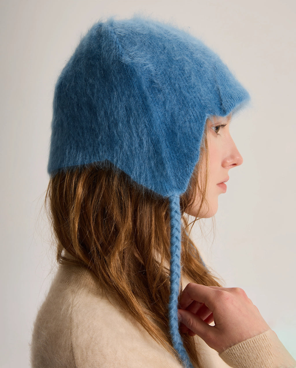 Brushed Cashmere Earflaps Hat