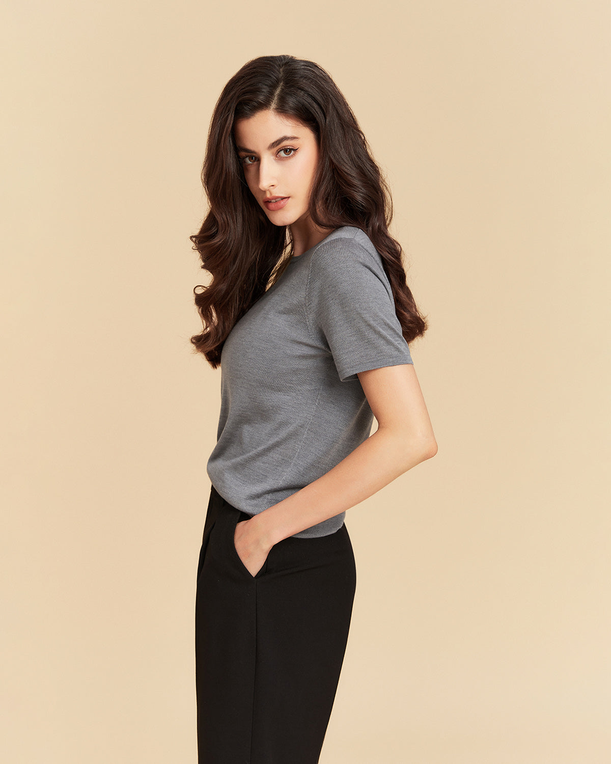 Silk Cashmere T shirt