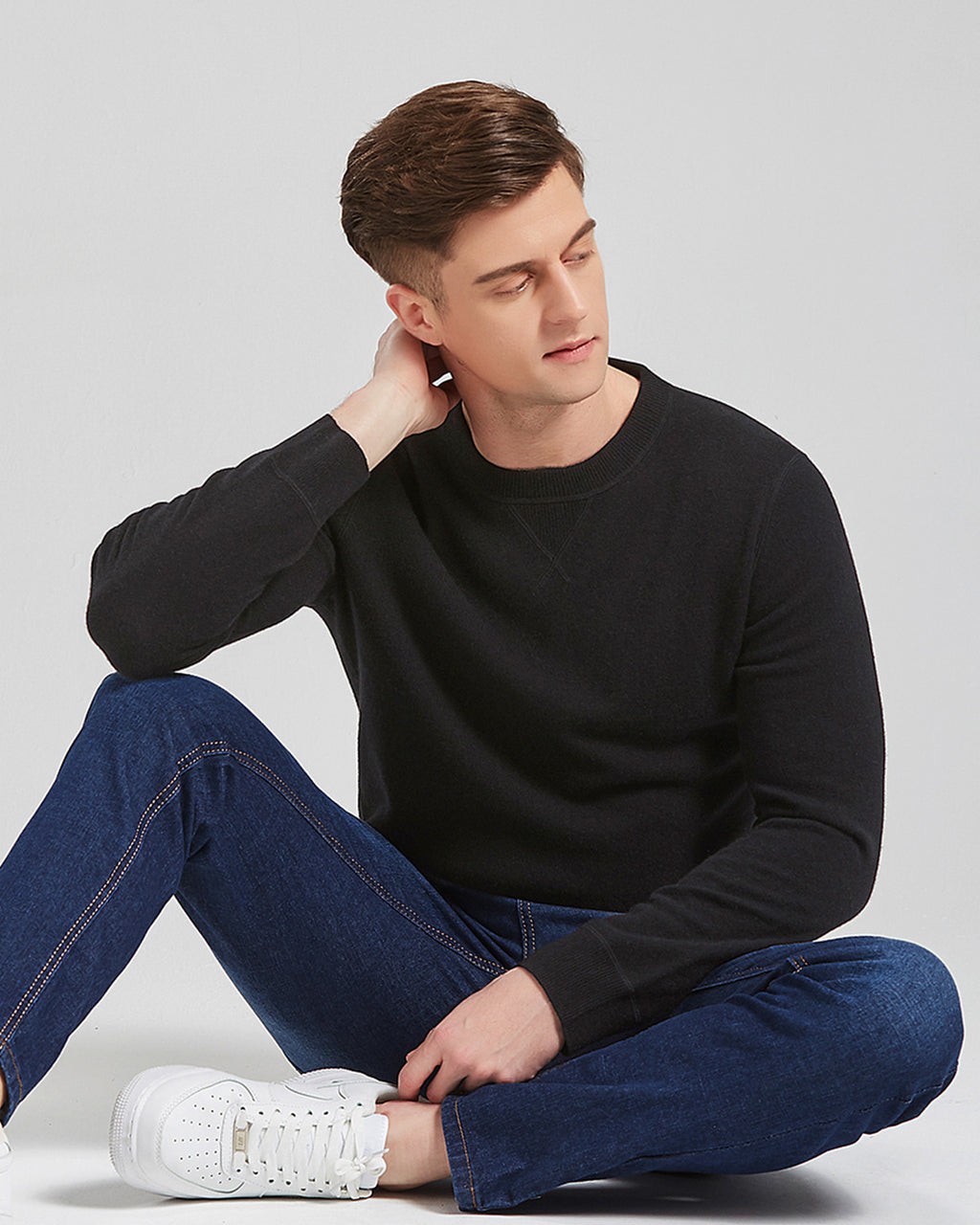 Crewneck Pullover Cashmere Sweater