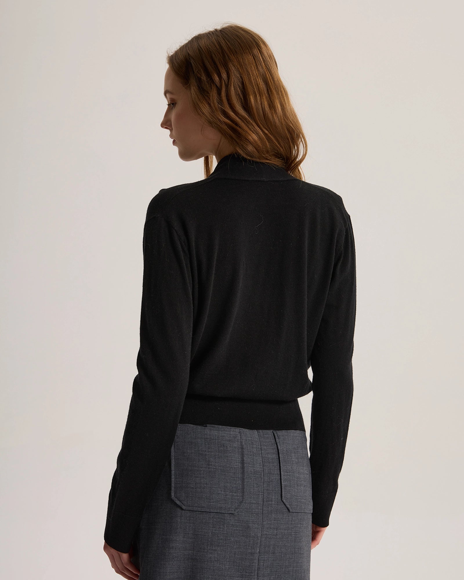 Lightweight Oversize Worsted Cashmere Sweater