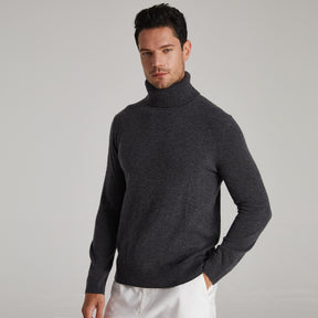 Men's High-neck Cashmere Sweater