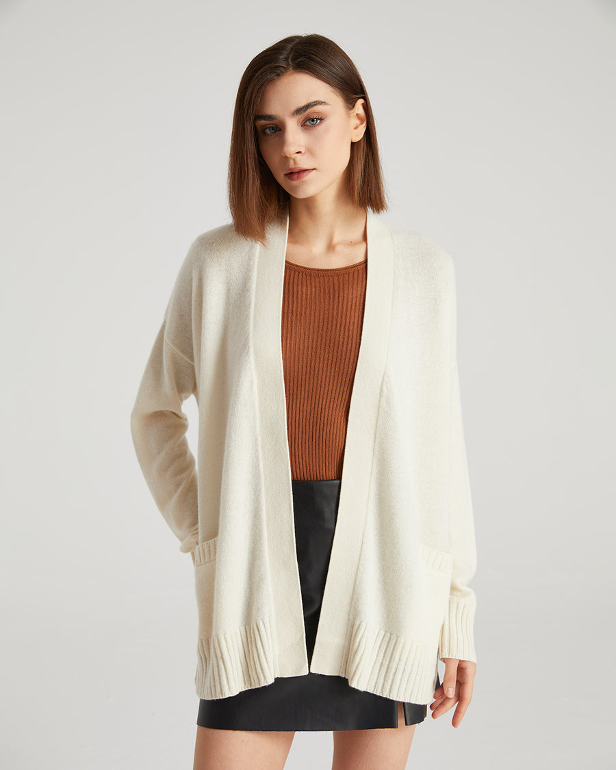 Front Open Cashmere Cardigan