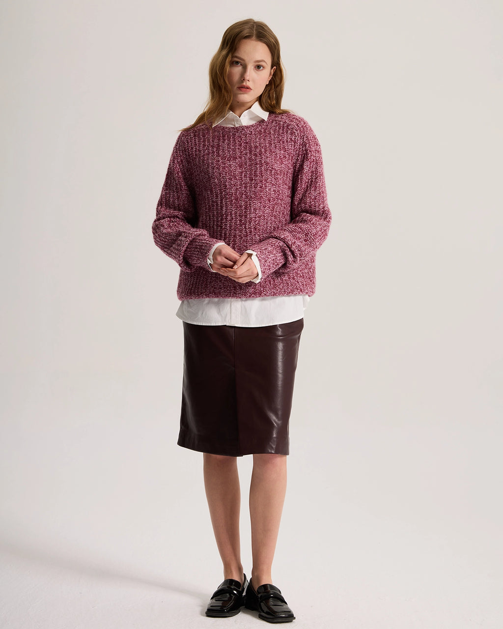 Marled Cashmere Sweater