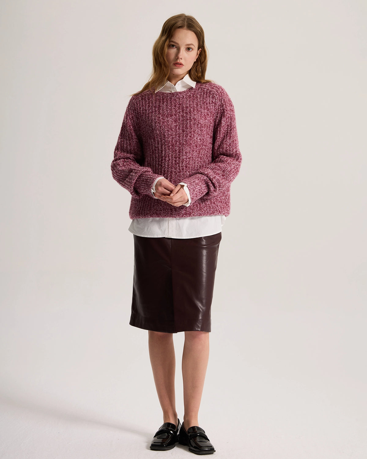 Marled Cashmere Sweater
