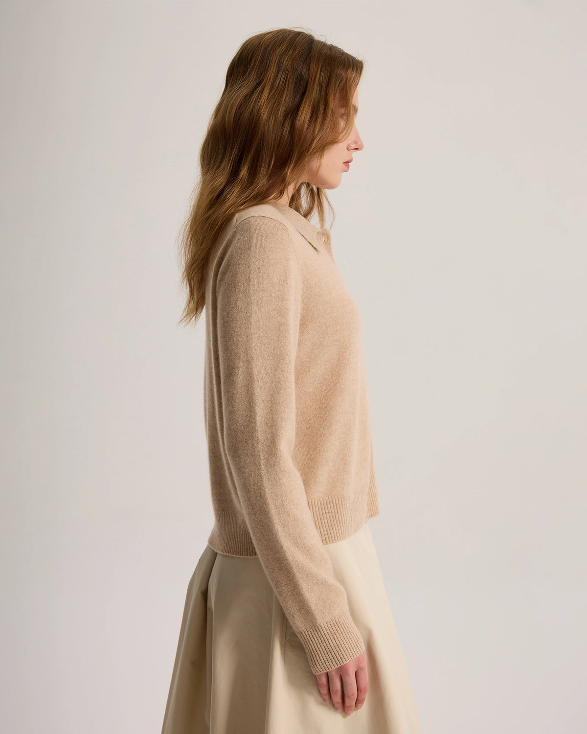 cashmere button down cardigan