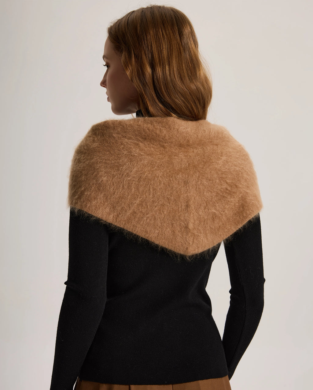 Brushed Cashmere Triangle Scarf