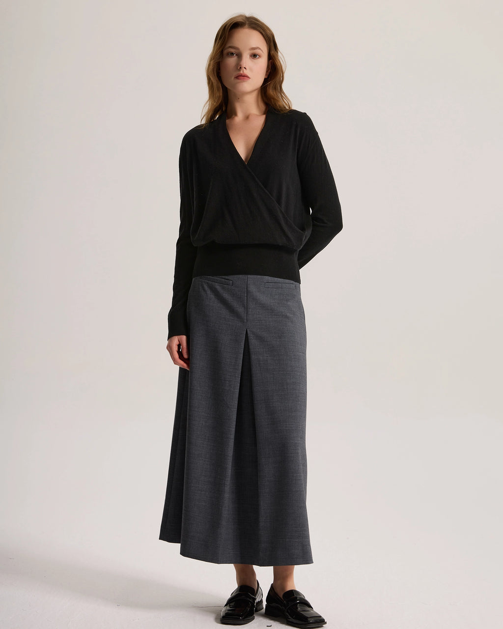 Lightweight Oversize Worsted Cashmere Sweater