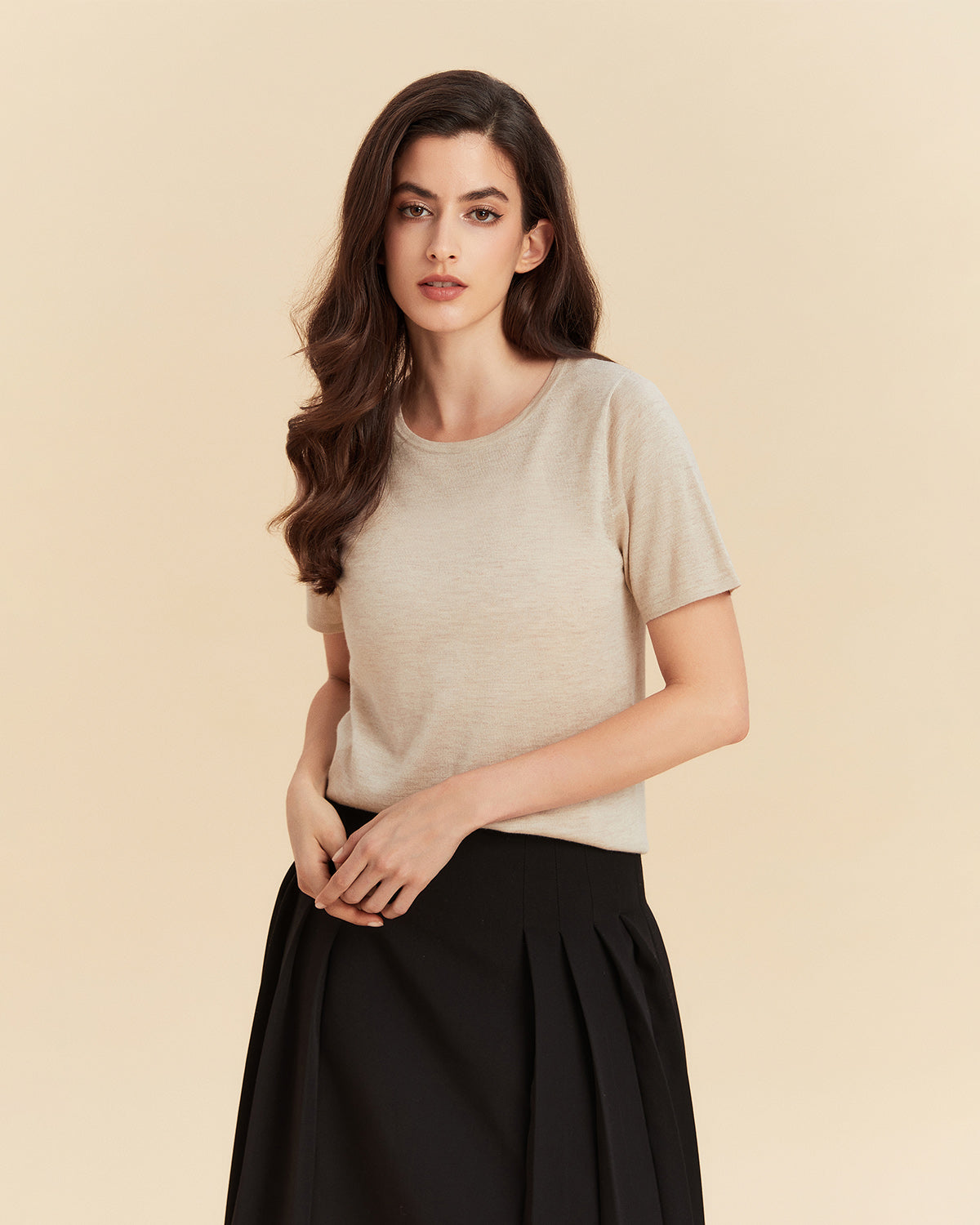 Silk Cashmere T shirt