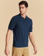 Jacquard Wool Polo Shirt