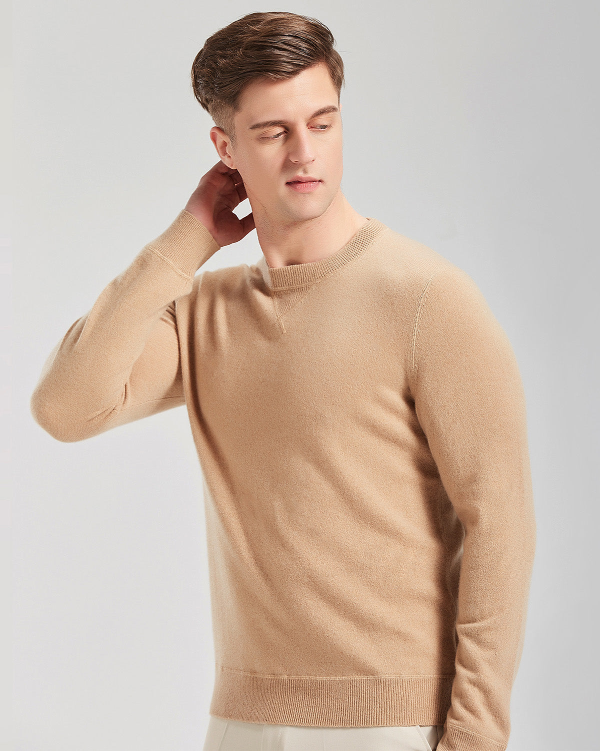 Crewneck Pullover Cashmere Sweater