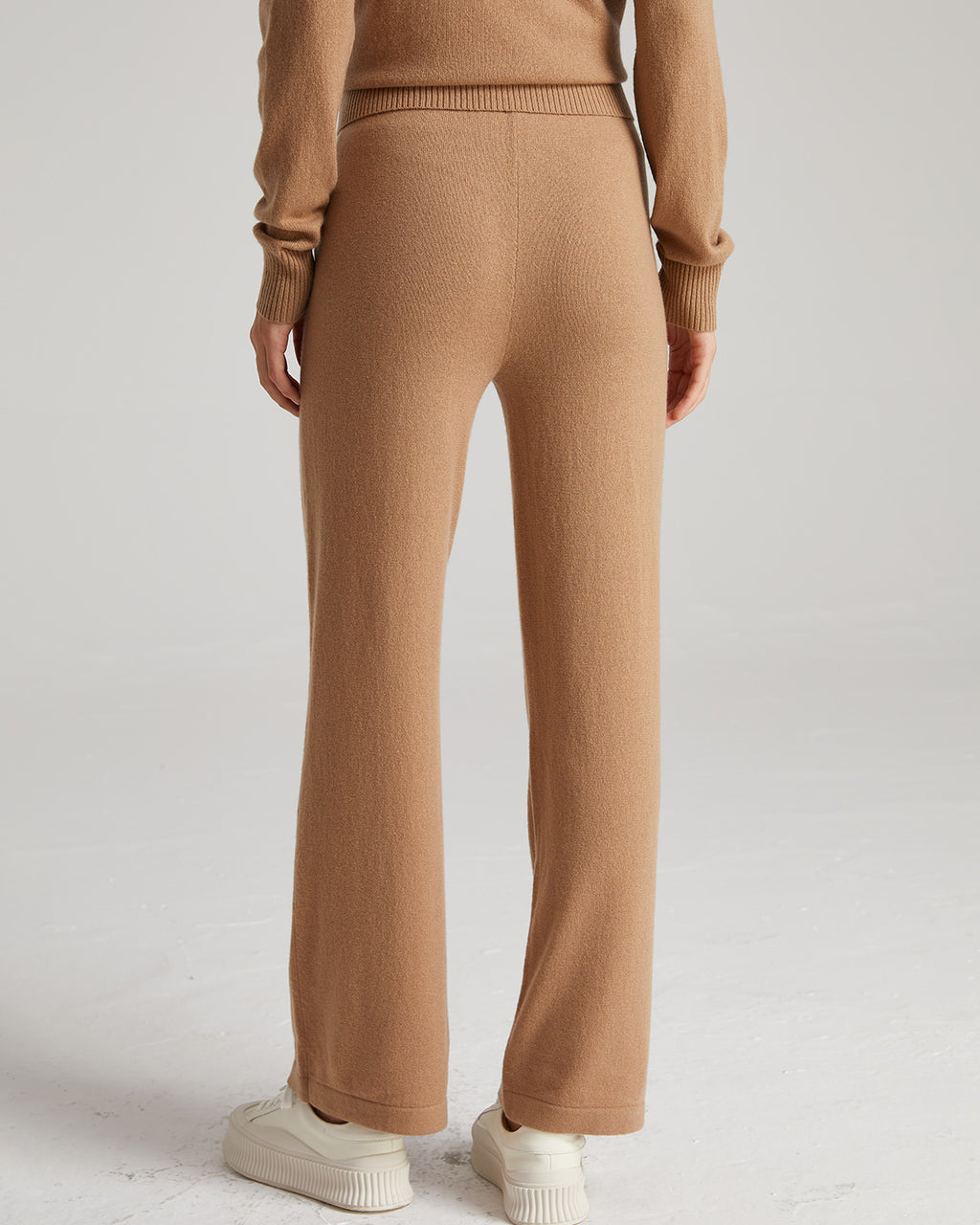 Wide Leg Cashmere Pants