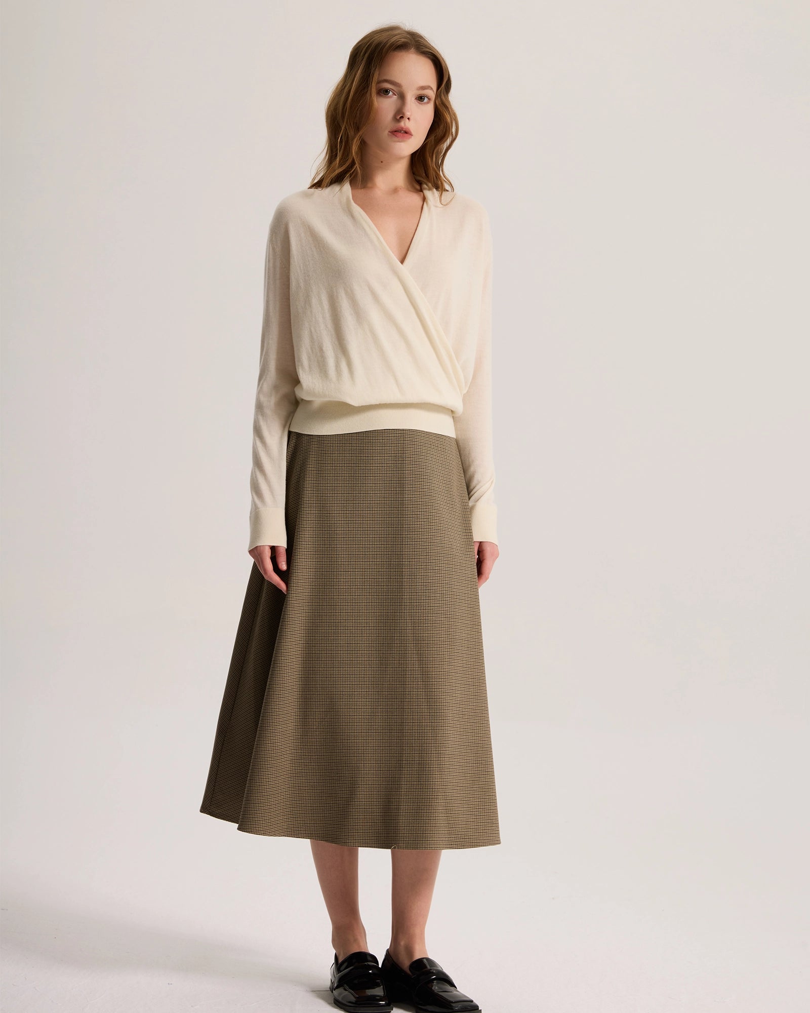 Lightweight Oversize Worsted Cashmere Sweater