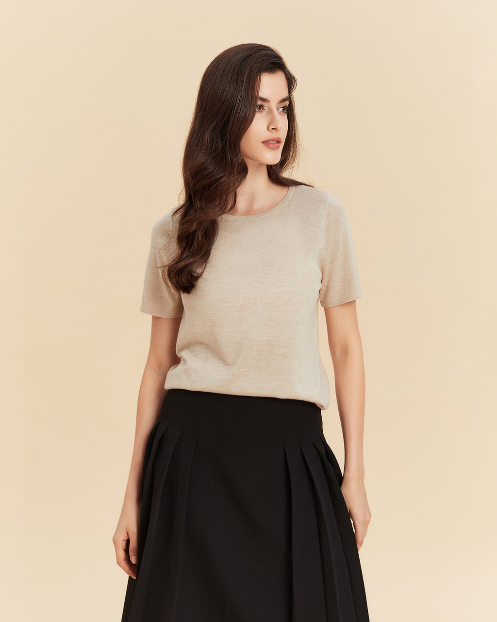Silk Cashmere T shirt
