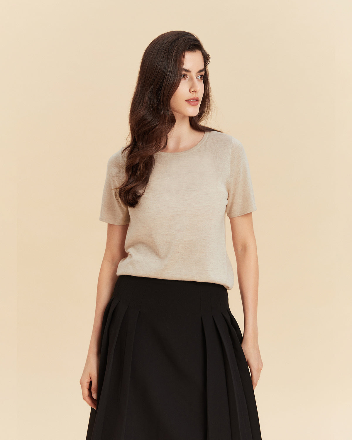 Silk Cashmere T shirt