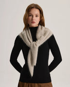 Brushed Cashmere Triangle Scarf