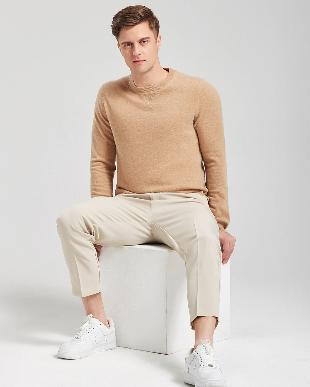 Crewneck Pullover Cashmere Sweater