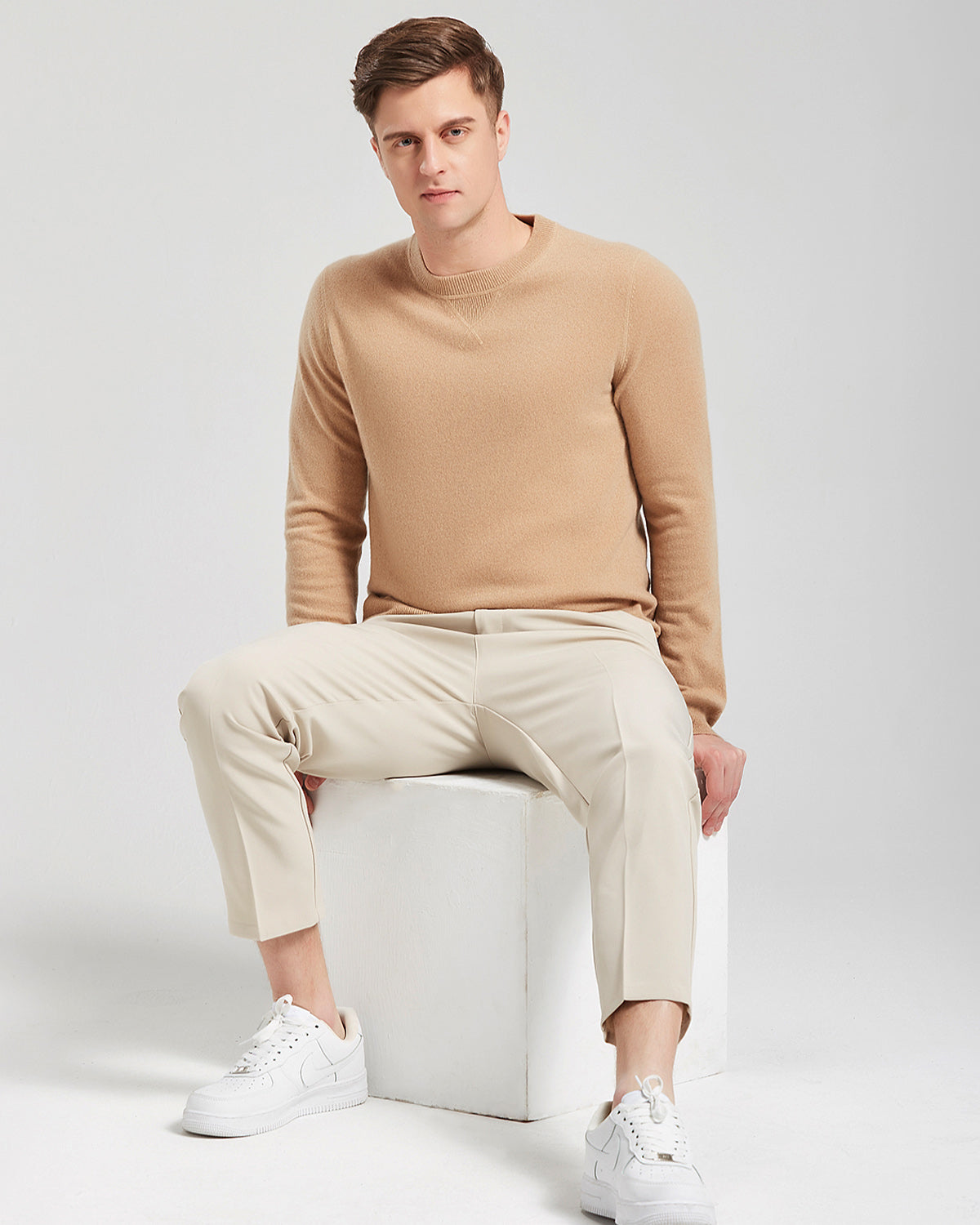 Crewneck Pullover Cashmere Sweater