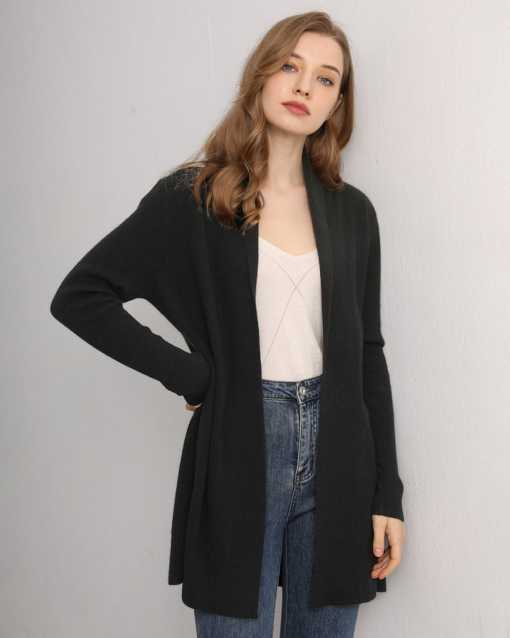 Longline Cashmere Cardigan