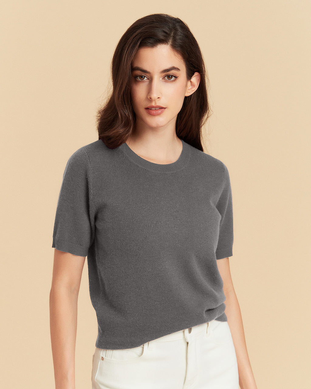 Merino Wool Jacquard T-Shirt