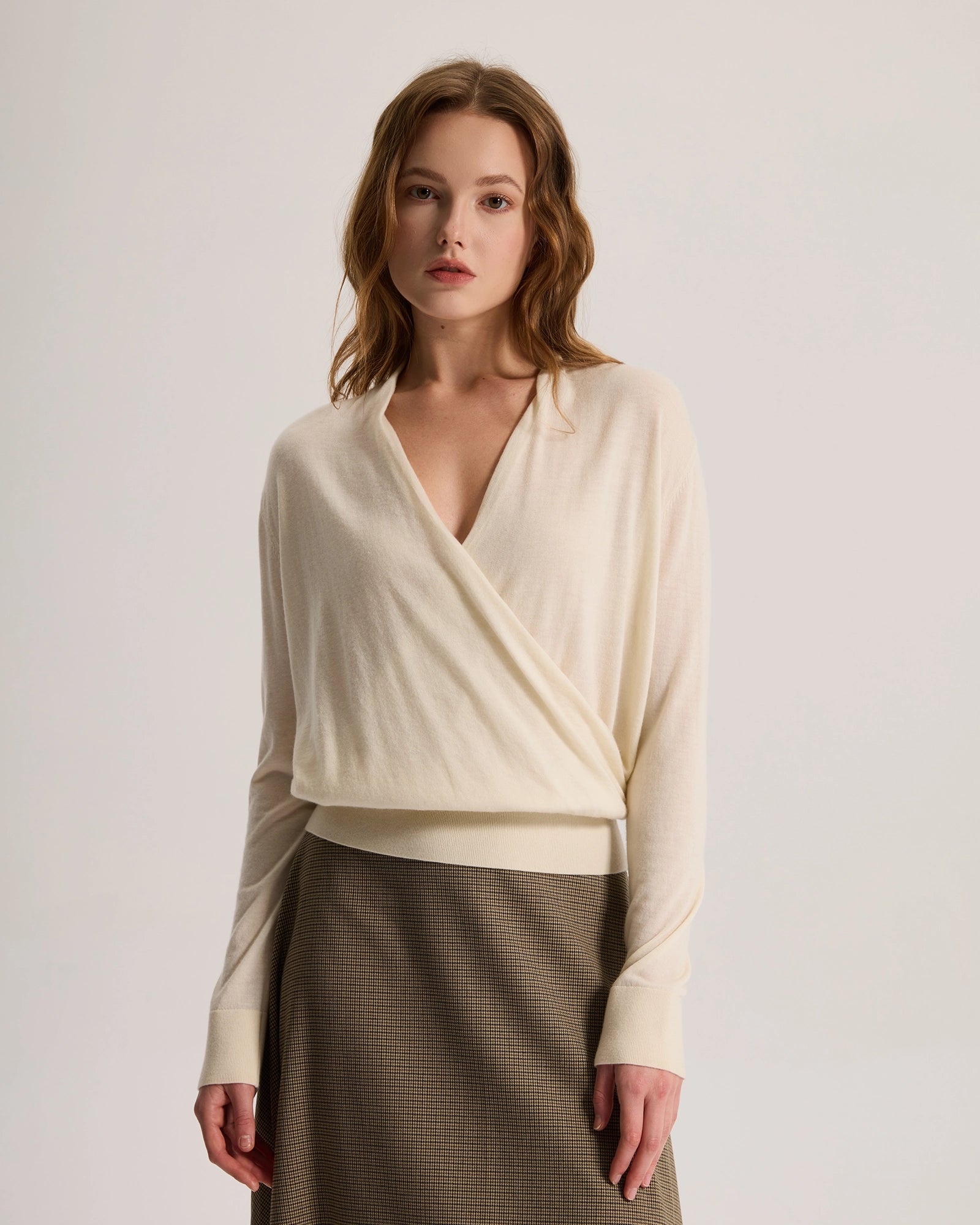 Lightweight Oversize Worsted Cashmere Sweater