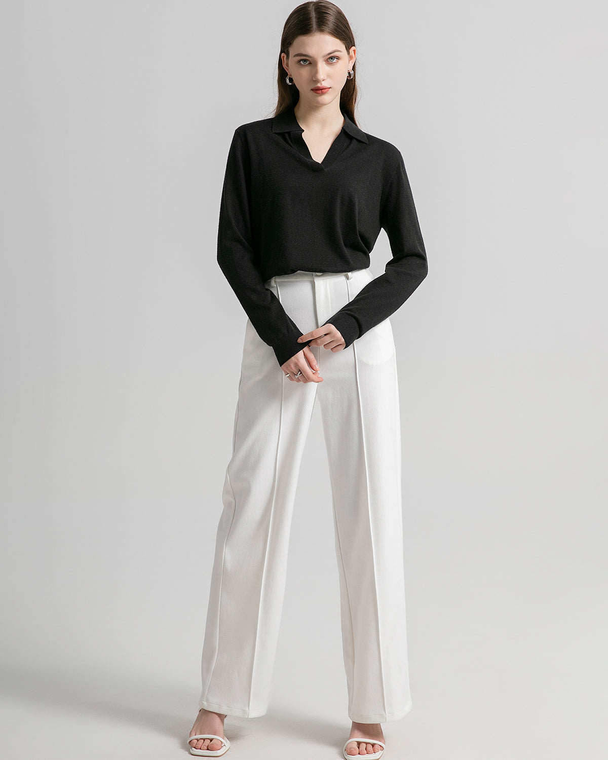 Super Lightweight Worsted Cashmere Polo