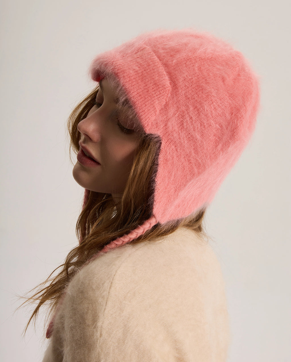 Brushed Cashmere Earflaps Hat