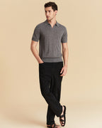 Wool Silk Polo Shirt
