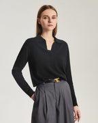 Cashmere Polo Sweater