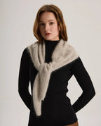 Brushed Cashmere Triangle Scarf
